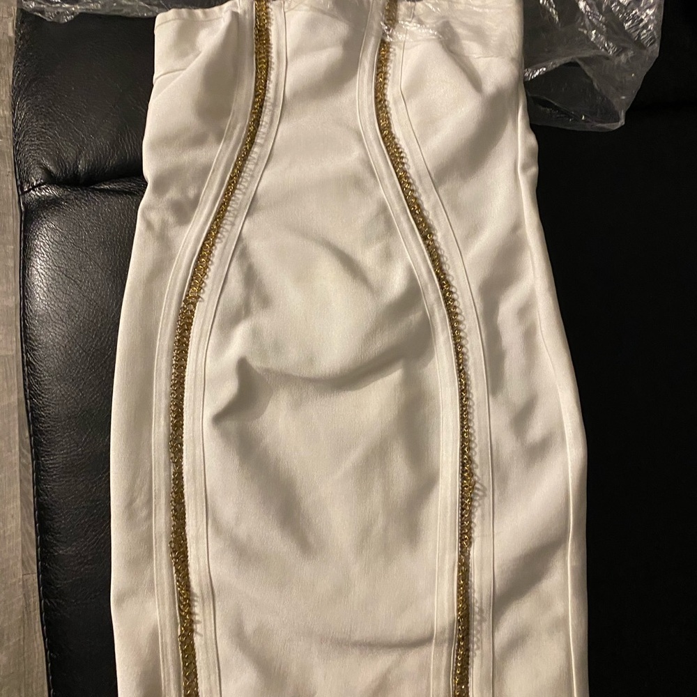 White casual dress